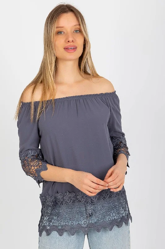 Blouse Lakerta Ruched Sleeve Blouse