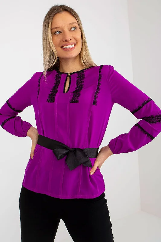 Blouse Lakerta Sheer Sleeve Blouse