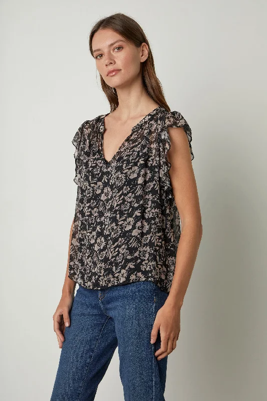 DEMI PRINTED BLOUSE Casual Button Blouse