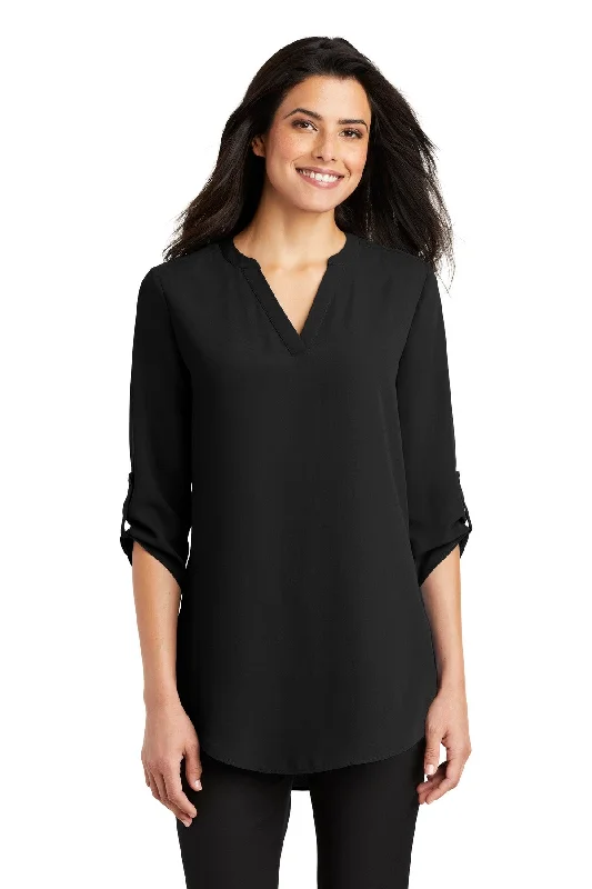 Port Authority Womens 3/4-Sleeve Tunic Blouse. LW701 Slim Fit Blouse