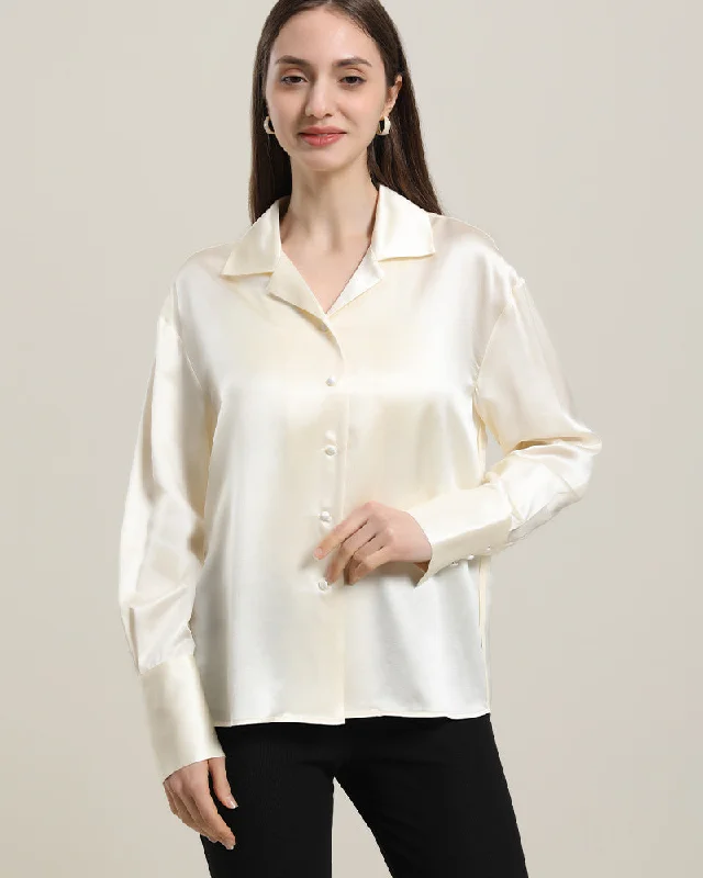 Simple and Elegant Silk Blouse Modern Work Blouse