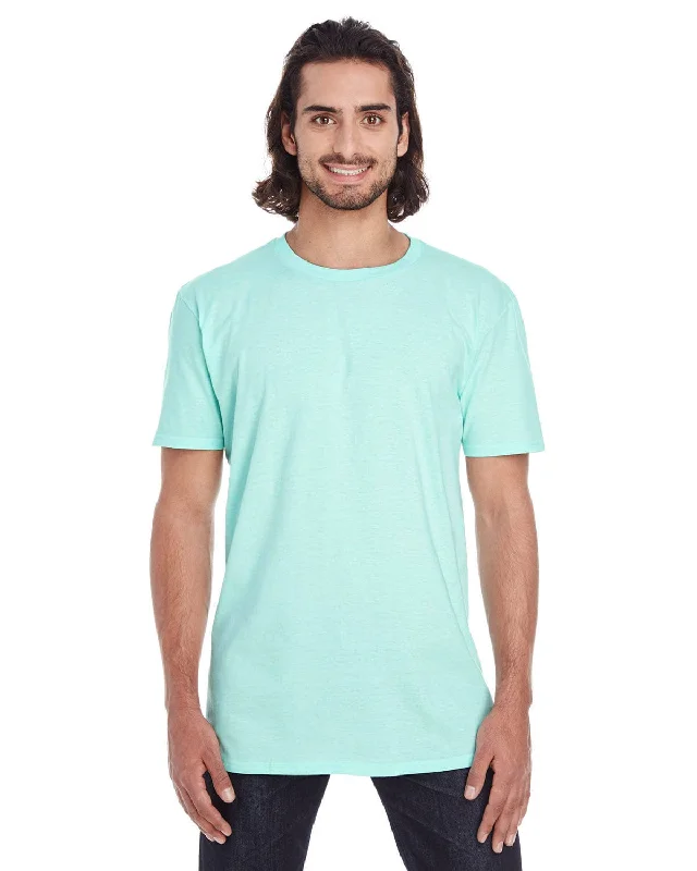 Anvil Fashion Fit T-Shirt | Teal Ice Silk Blend Satin Velvet