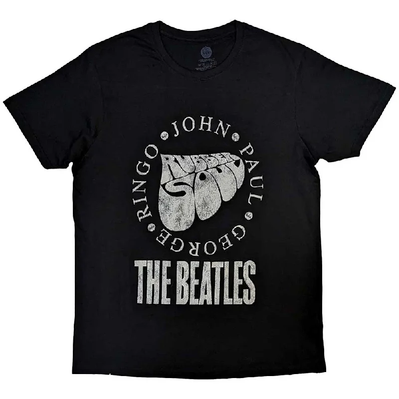 The Beatles | Official Band T-Shirt | Rubber Soul Names Iron Safe Non-Iron Wrinkle Free