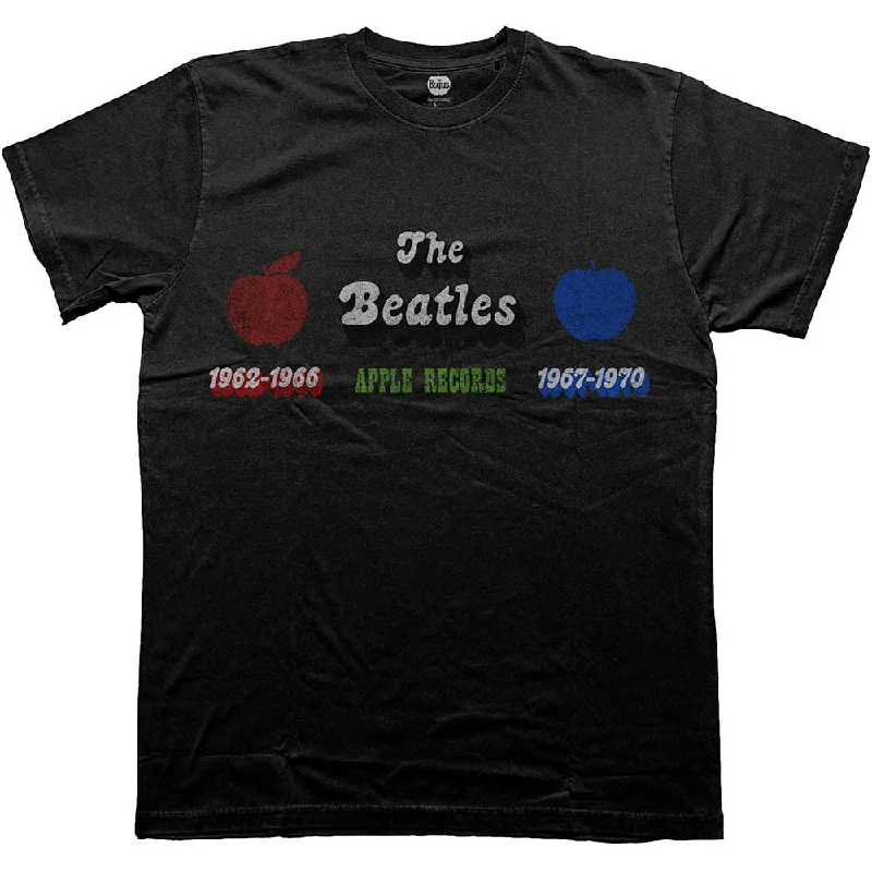 The Beatles | Official Band T-shirt | Apple Years Red & Blue Elasticated Padded Insulated