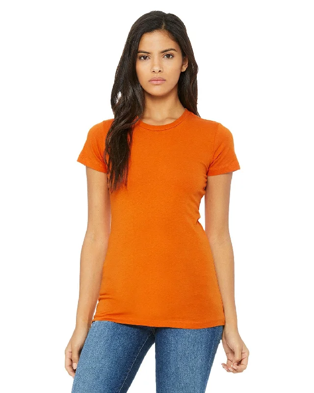 Bella+Canvas Ladies Favorite T-Shirt | Orange Fleece Fabric Down Fabric Feather Fabric