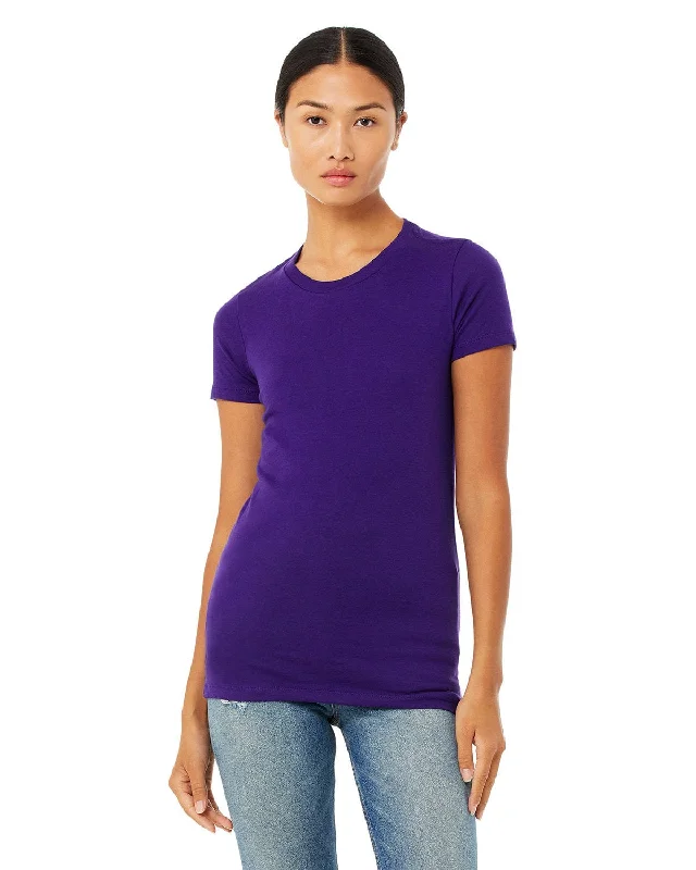 Bella+Canvas Ladies Favorite T-Shirt | Team Purple Graphic T-Shirt Round Neck Polyester