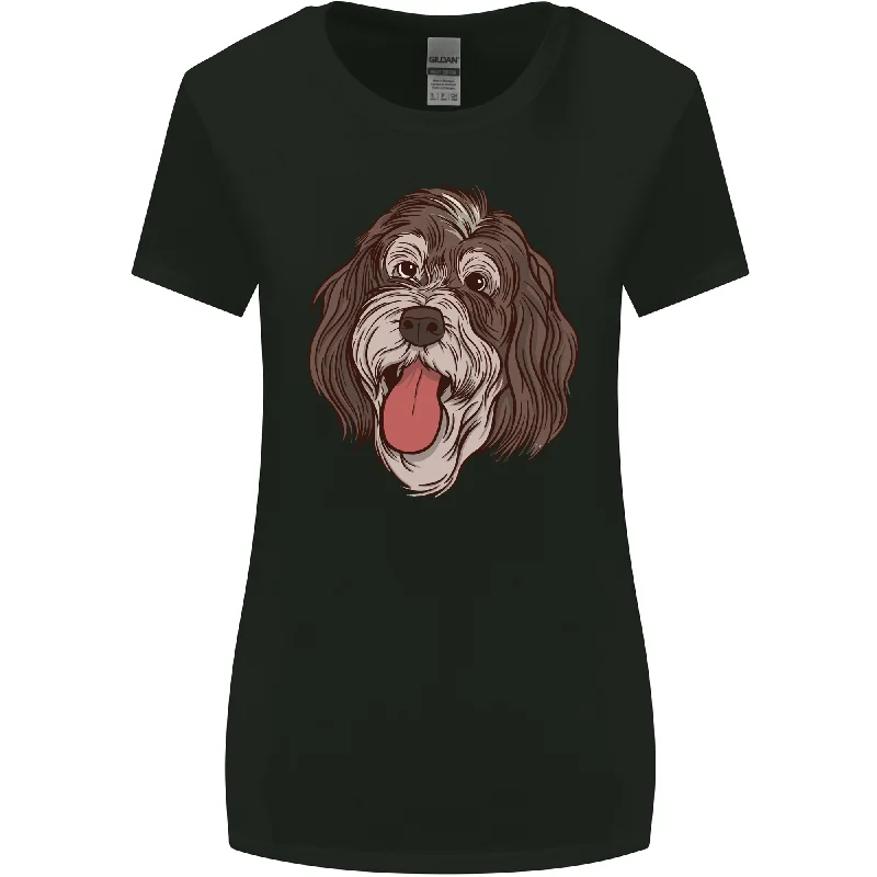 Bernedoodle Dog Womens Wider Cut T-Shirt Anti-Pilling Machine Wash Handmade