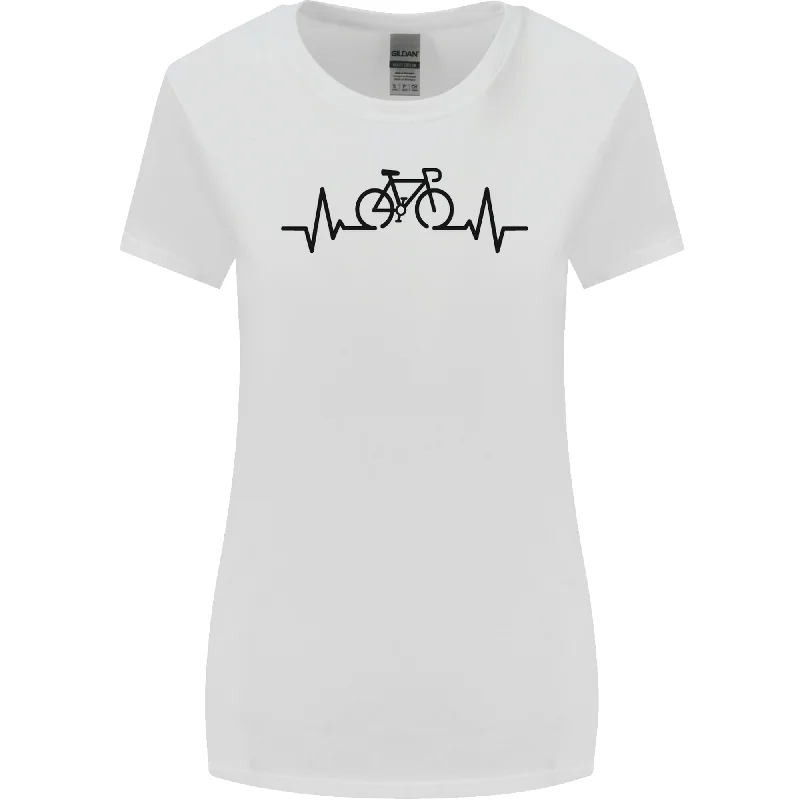 Bicycle Pulse Cycling Cyclist Road Bike Womens Wider Cut T-Shirt Welt Pockets Slit Pockets Flap Pockets