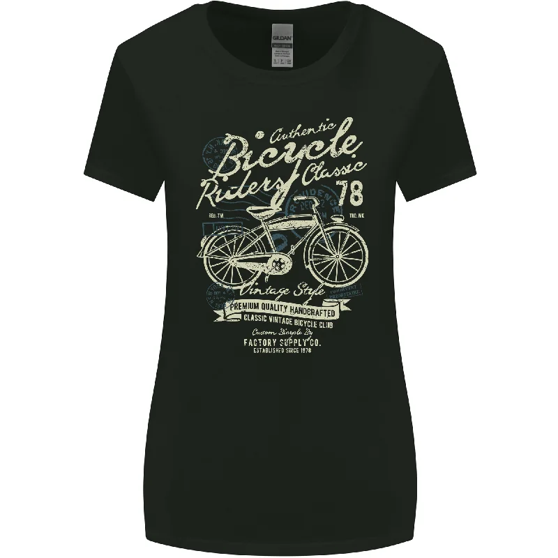 Bicycle Rider Classic Cyclist Funny Cycling Womens Wider Cut T-Shirt Terry Blend Velvet Blend Canvas Blend