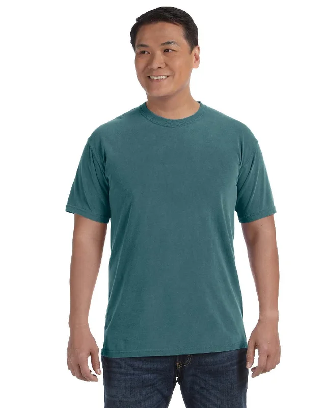 Comfort Colors Ringspun Garment-Dyed T-Shirt | Emerald Asymmetrical Pockets Print