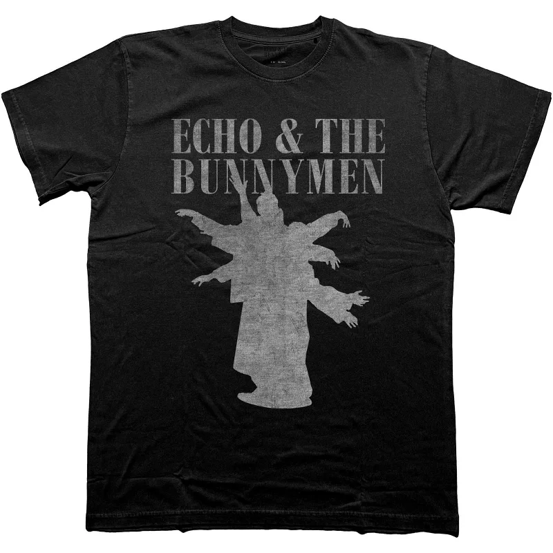 Echo & The Bunnymen| Official Band T-Shirt | Silhouettes Mesh Fabric Canvas Fabric Denim Fabric