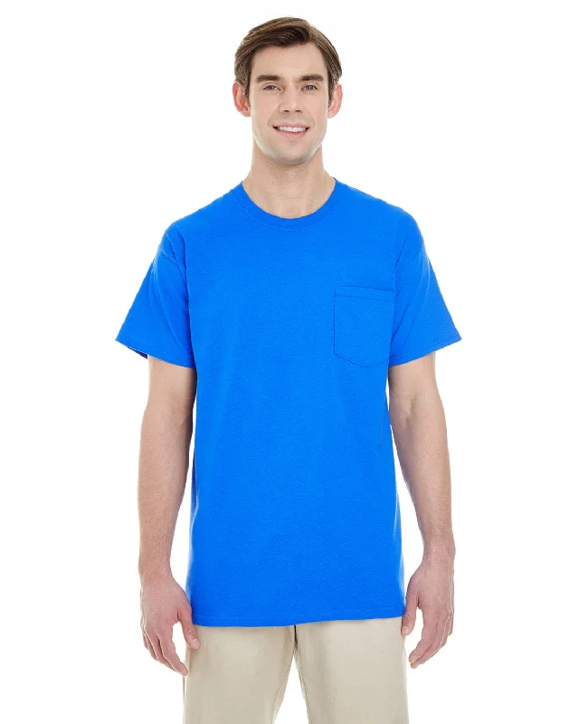 Gildan Pocket T-Shirt | Royal Terry Blend Velvet Blend Canvas Blend