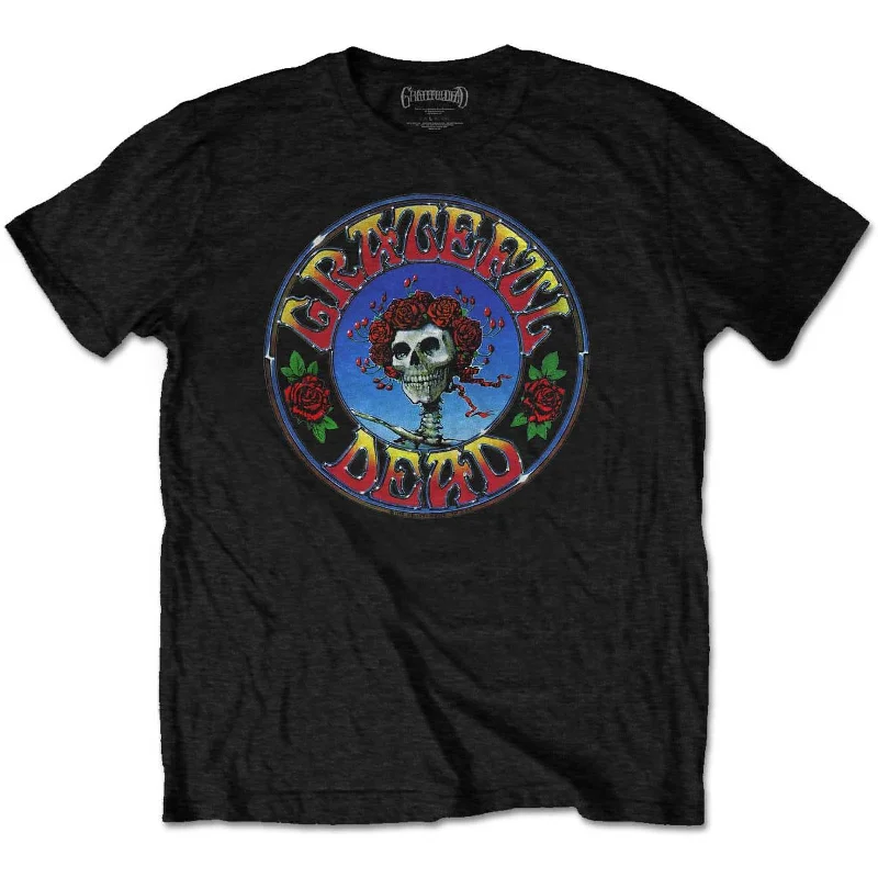 Grateful Dead | Official Band T-Shirt | Bertha Circle Vintage Wash Mesh Fabric Canvas Fabric Denim Fabric