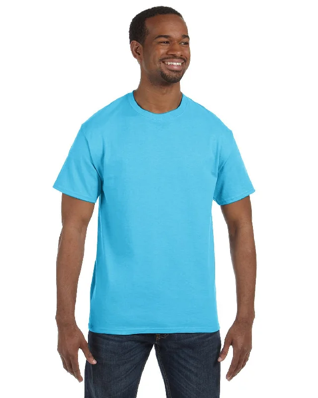 Hanes Authentic-T T-shirt | Blue Horizon Layered Multi-layer Single Layer