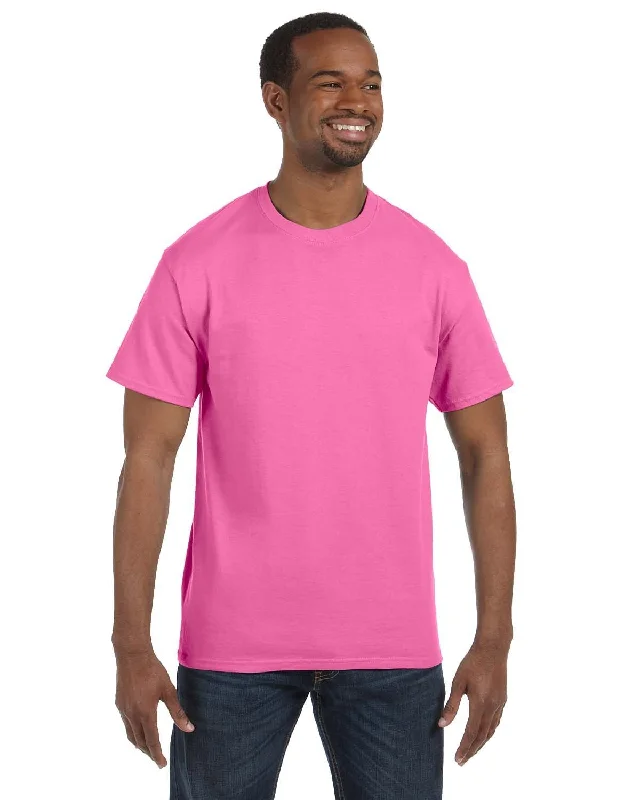 Hanes Authentic-T T-shirt | Pink Satin Fabric Silk Fabric Chiffon Fabric