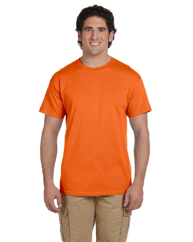 Hanes ComfortBlend 50/50 T-Shirt | Orange Chenille Blend Fleece Blend Nylon Blend