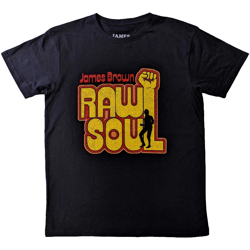 James Brown | Official Band T-Shirt | Raw Soul Ribbed T-Shirt High Neck Heavyweight