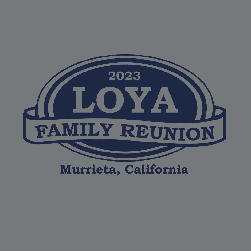 Logo Family Reunion T-Shirt Design R1-33 Chenille Fabric Brocade Fabric Lace Fabric