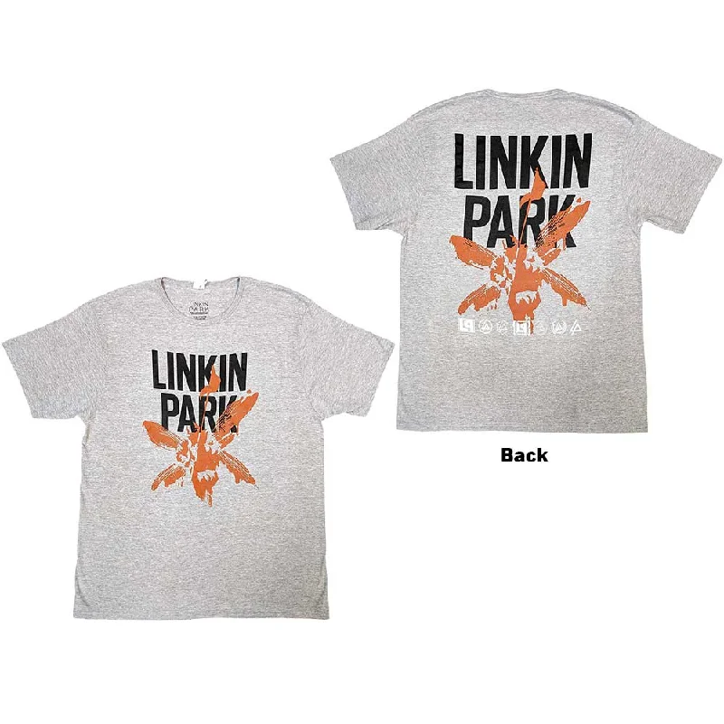 Linkin Park | Official Band T-Shirt | Soldier Icons (Back Print) Boxy Fit Fitted Loose