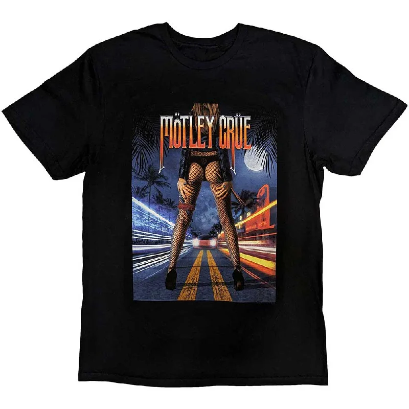 Motley Crue | Official Band T-Shirt | Miami Fitted T-Shirt Seamless Stretchy