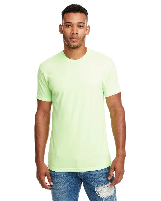 Next Level Mens CVC Crewneck Tee | Apple Green Zippered Front Buttoned Front Snap Front