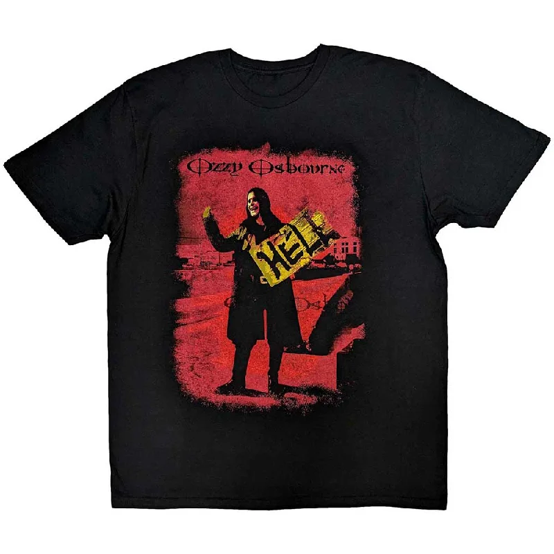 Ozzy Osbourne | Official Band T-Shirt | Hell Plaid T-Shirt Polka Dot Checkered