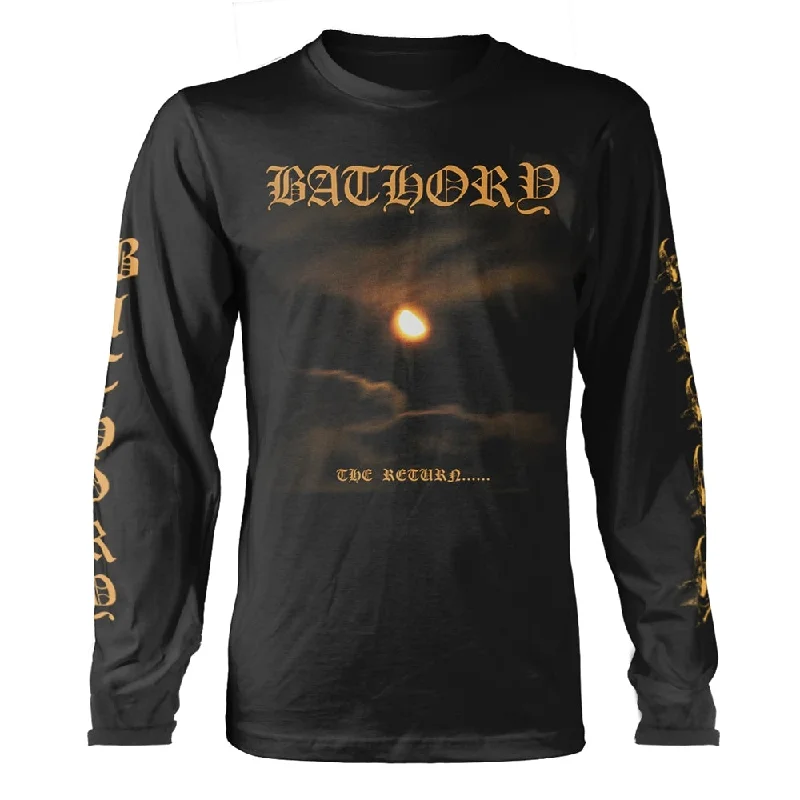 Bathory | Official Band T-shirt | The Return (back print) Ribbed T-Shirt High Neck Heavyweight