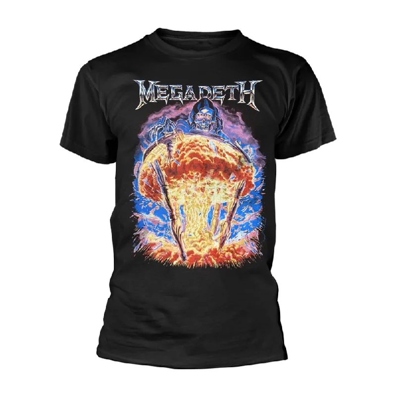 Megadeth | Official Band T-shirt | Bomb Splatter Embroidered Appliqued Beaded