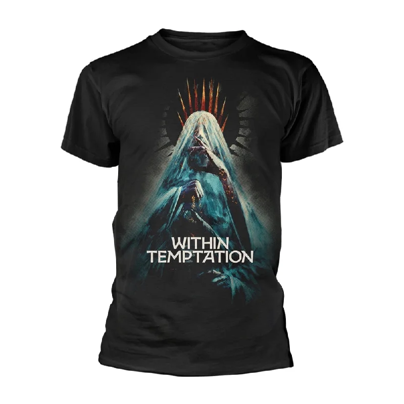 Within Temptation | Official Band T-shirt | Bleed Out Veil (back print) Cashmere Blend Cotton Blend Poly Blend