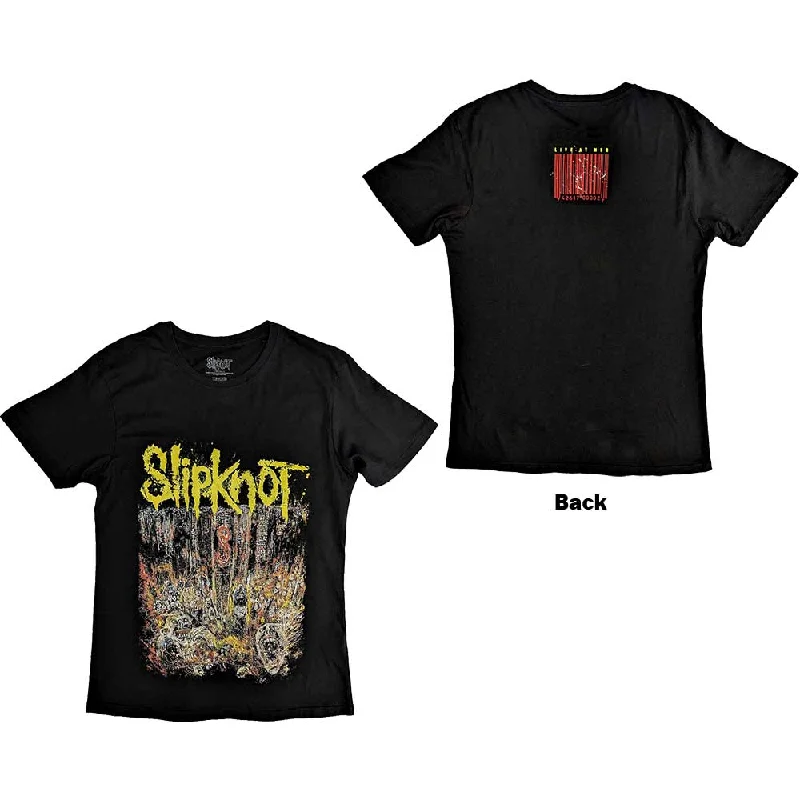 Slipknot | Official Band T-Shirt | Live at MSG (Back Print) Thin T-Shirt Open Front Quick Dry