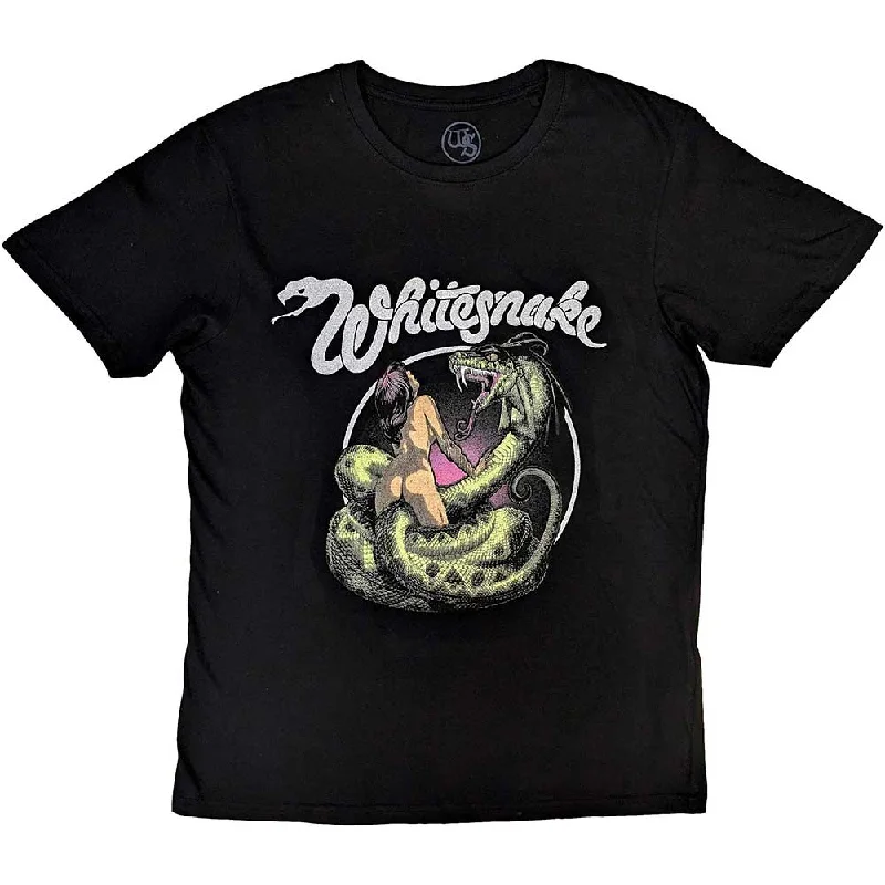 Whitesnake | Official Band T-Shirt | Love Hunter Collared Crew Neck Turtle Neck