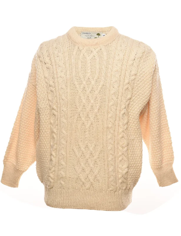 Cable Knit Jumper - S Velvet Chenille Corduroy