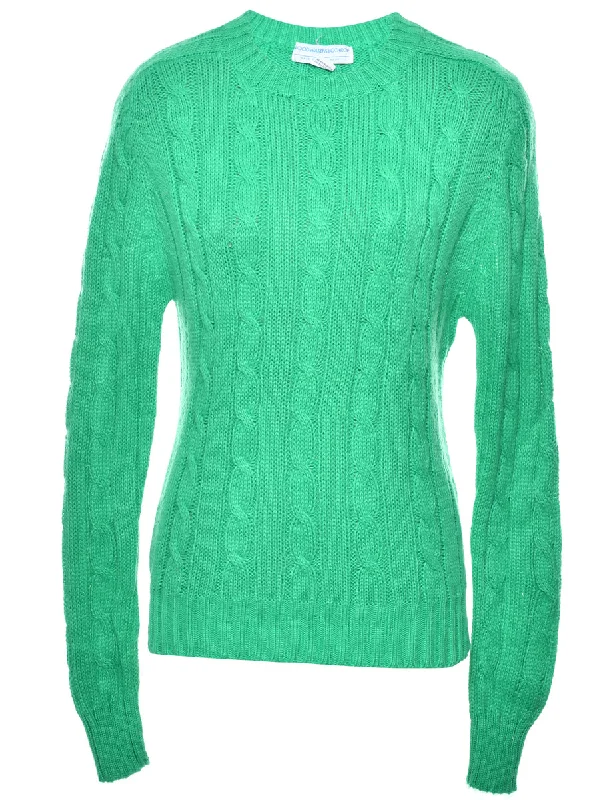 Cable Knit Jumper - S Seamless Knitted Crochet