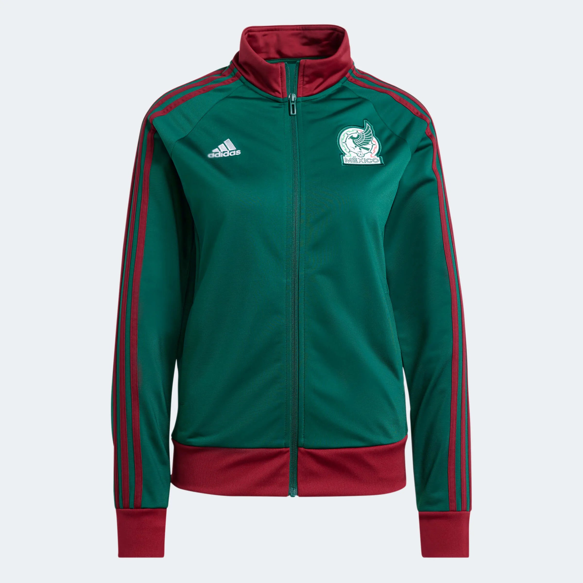 adidas 2023-24 Mexico Women's DNA Track Top Jacket Satin Jacket Silk Jacket Chiffon Jacket