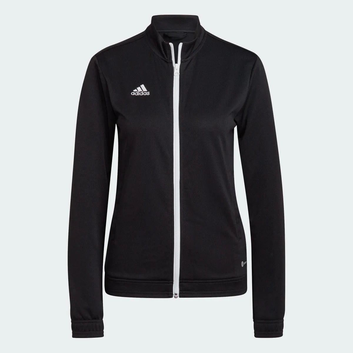 adidas Entrada 22 Women's Track Jacket - Black Cotton Fabric Linen Fabric Terry Fabric