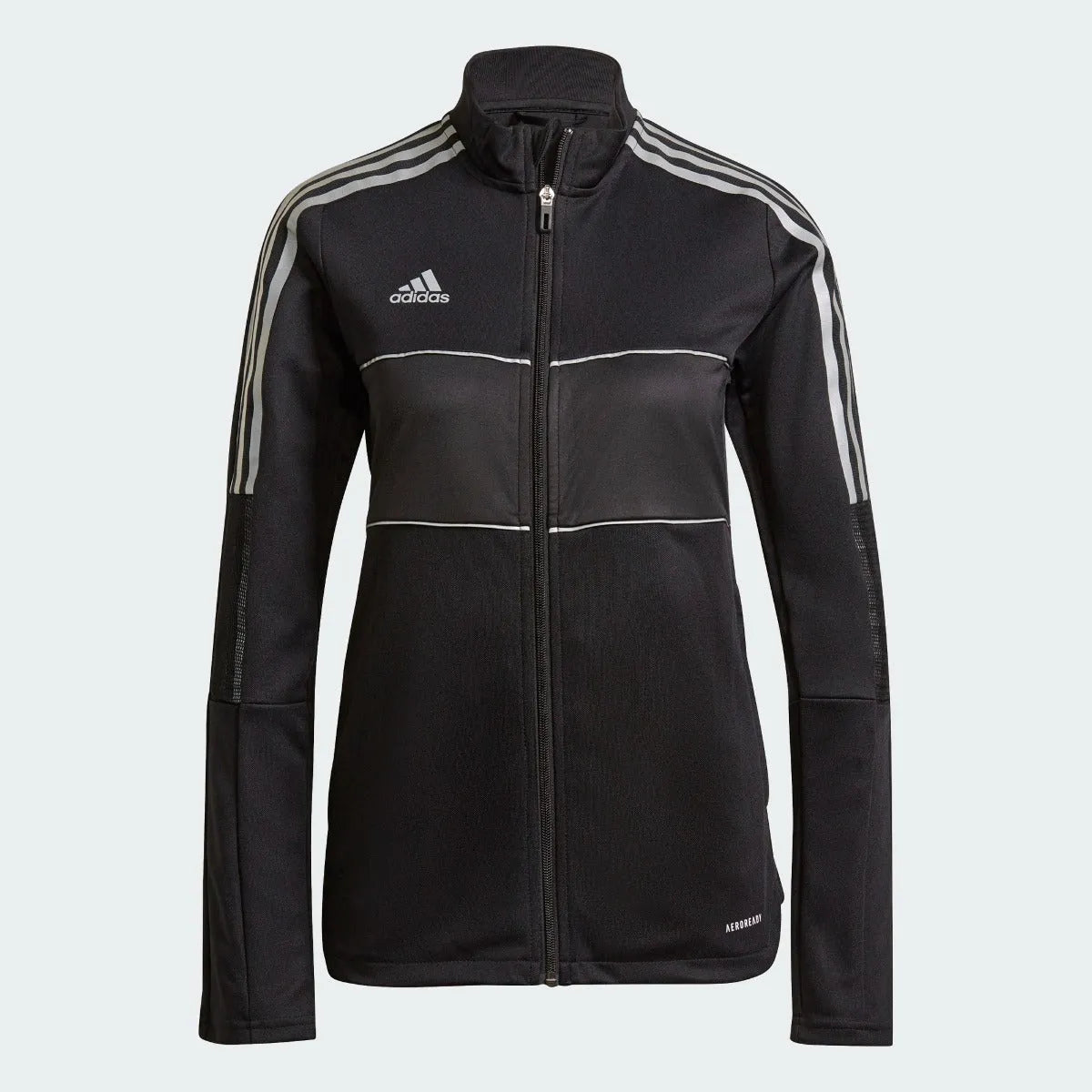 adidas Women Tiro Track Jacket - Black Collared Jacket Crew Neck Jacket Turtle Neck Jacket