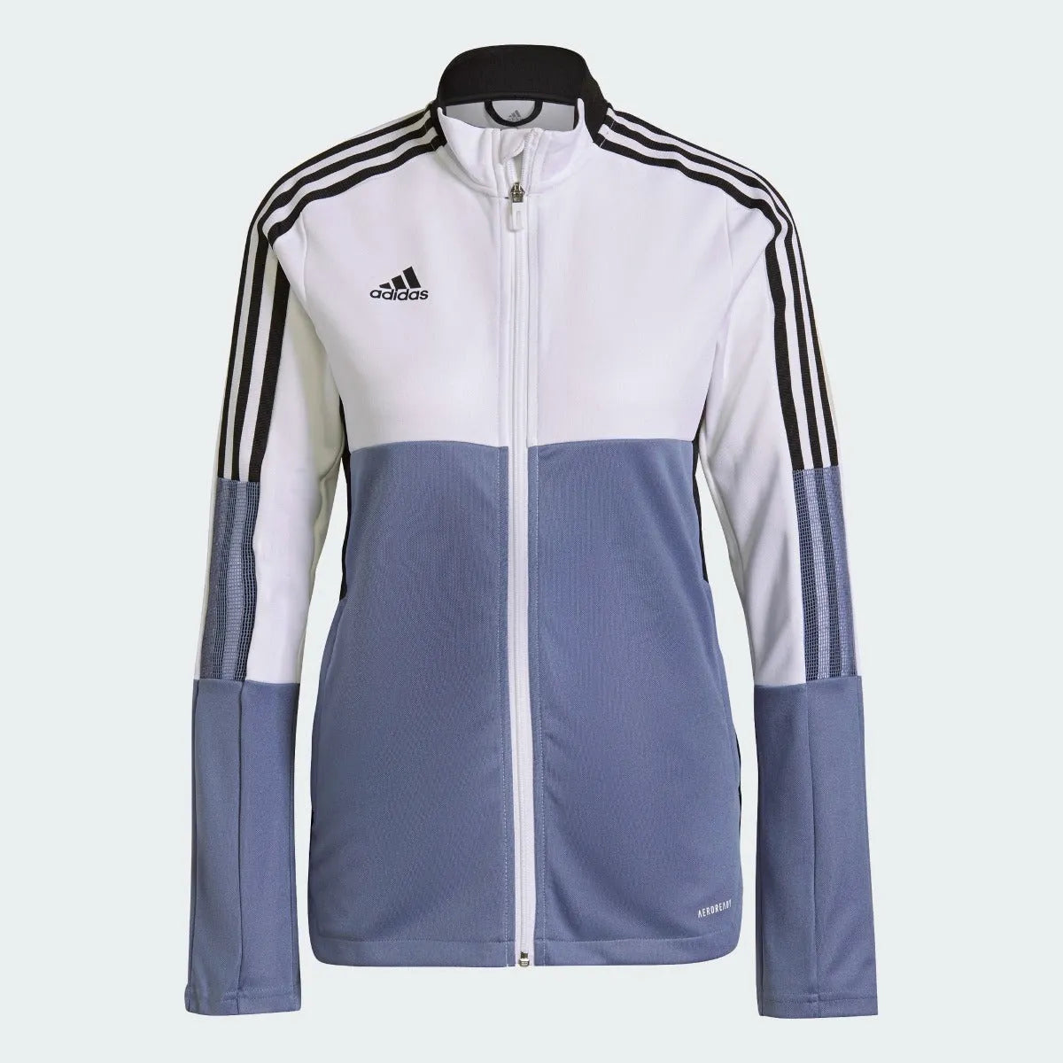 Adidas Women Tiro Track Jacket - White-Orbit Violet Fitted Jacket Loose Jacket Oversized Jacket