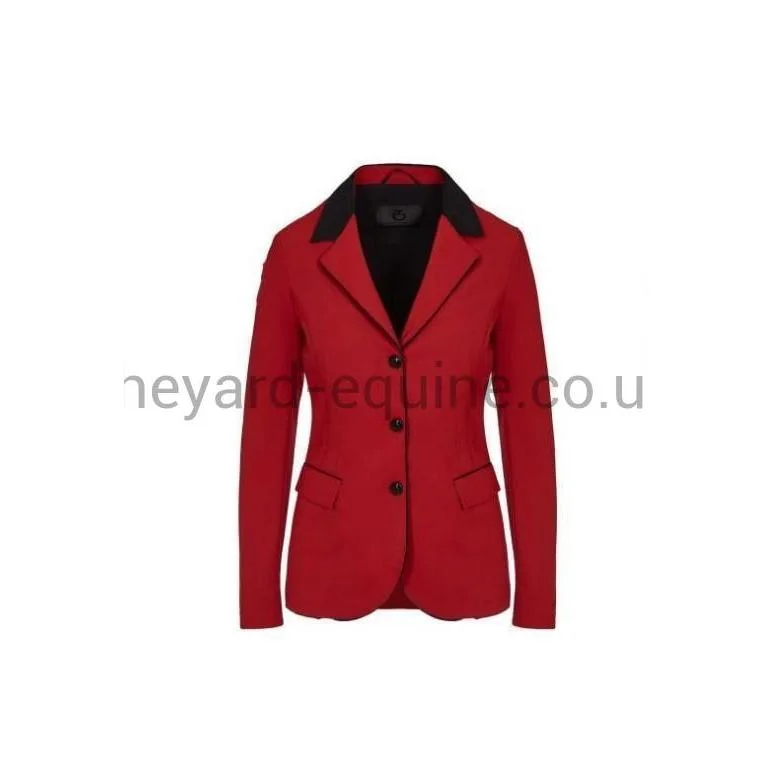 Cavalleria Toscana Competition Jacket - GP Perforated Red Welt Pockets Slit Pockets Flap Pockets