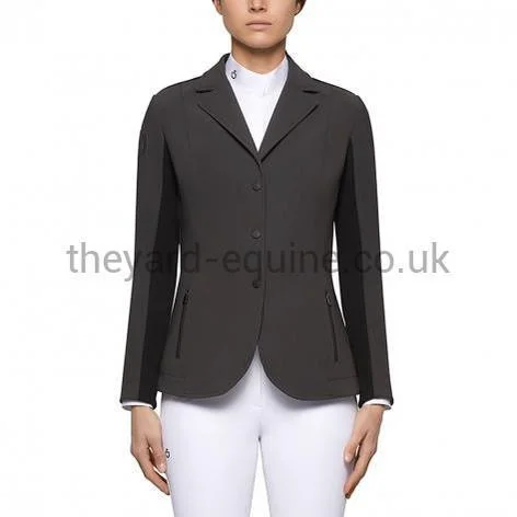 Cavalleria Toscana Competition Jacket - Tech Knit Dark Grey Snapped Jacket Toggled Jacket Drawstring Jacket