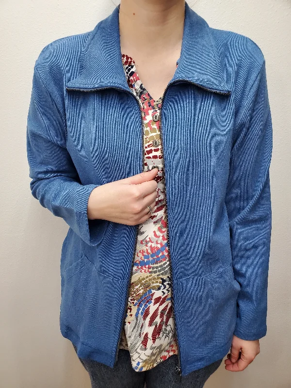 COMFY COZY JACKET - BLUE SEA Striped Jacket Polka Dot Jacket Floral Jacket