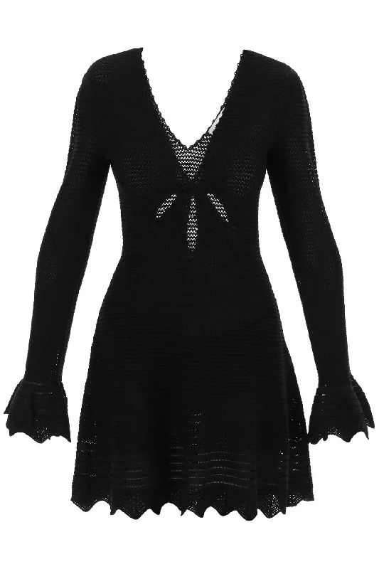 SELF PORTRAIT crochet mini dress Fashionable A-Line Mini Dress