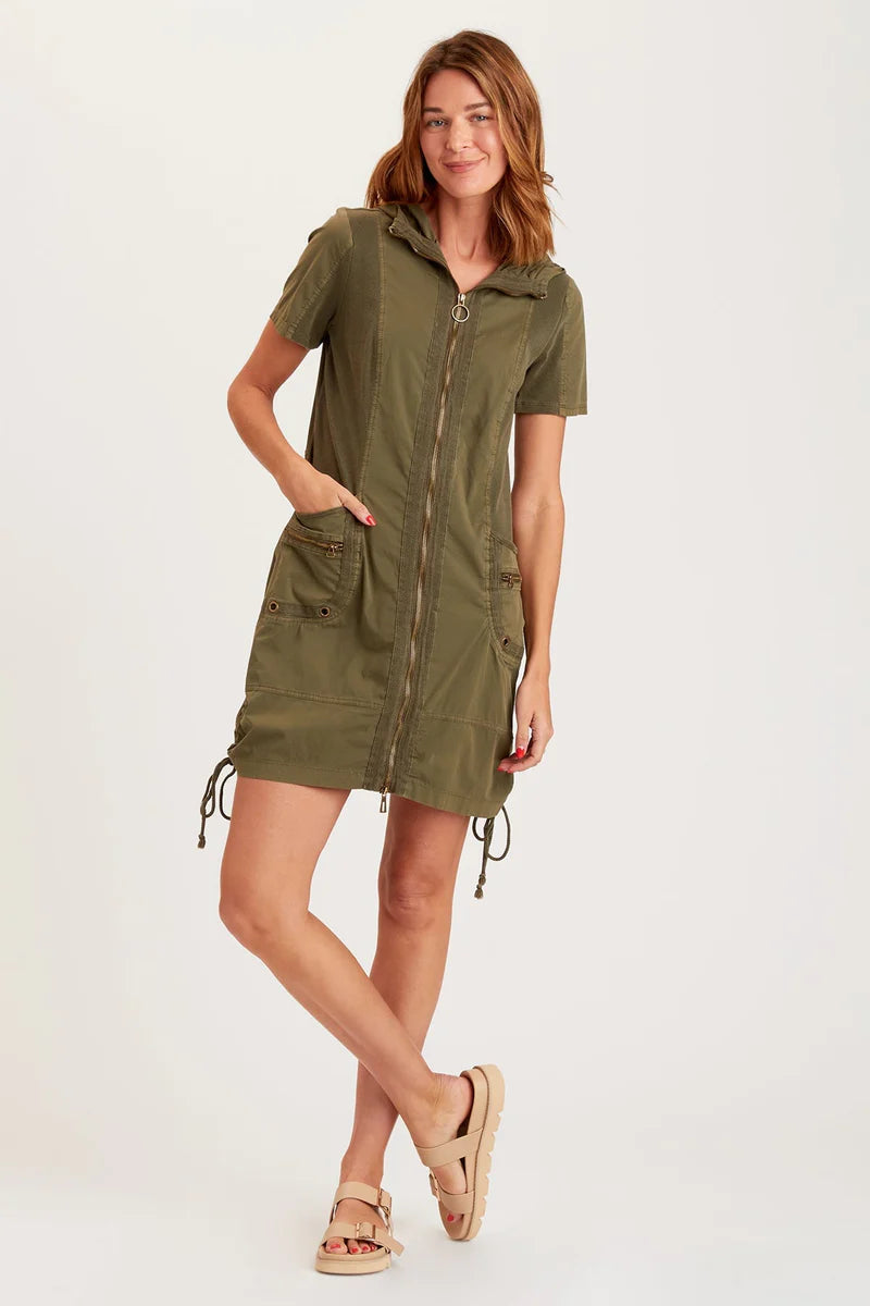 Linen Lenchen Jacket Dress Front Pockets Side Pockets Patch Pockets