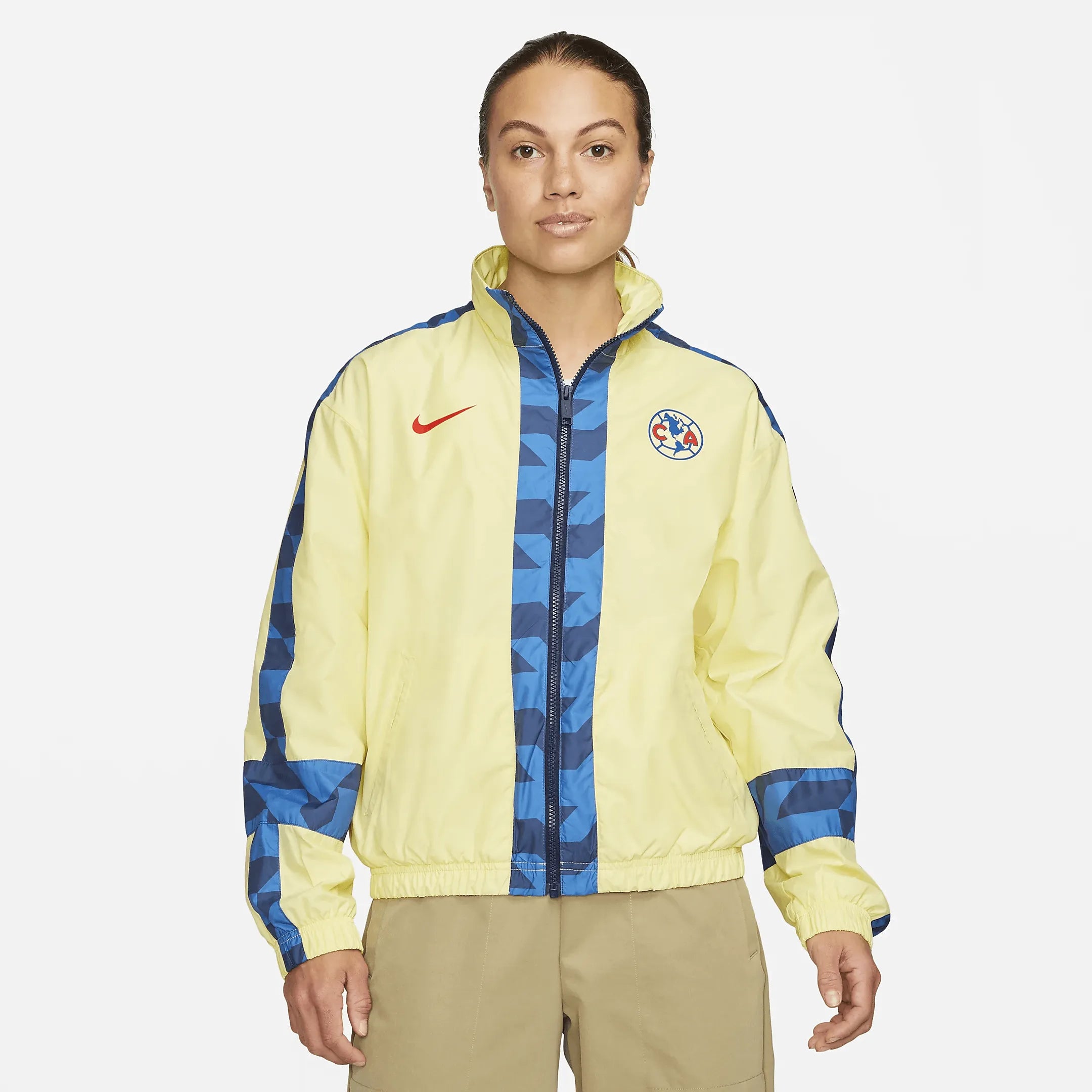 Nike 2023-24 Club America Women's NSW Essential Jacket GX Embroidered Jacket Appliqued Jacket Beaded Jacket