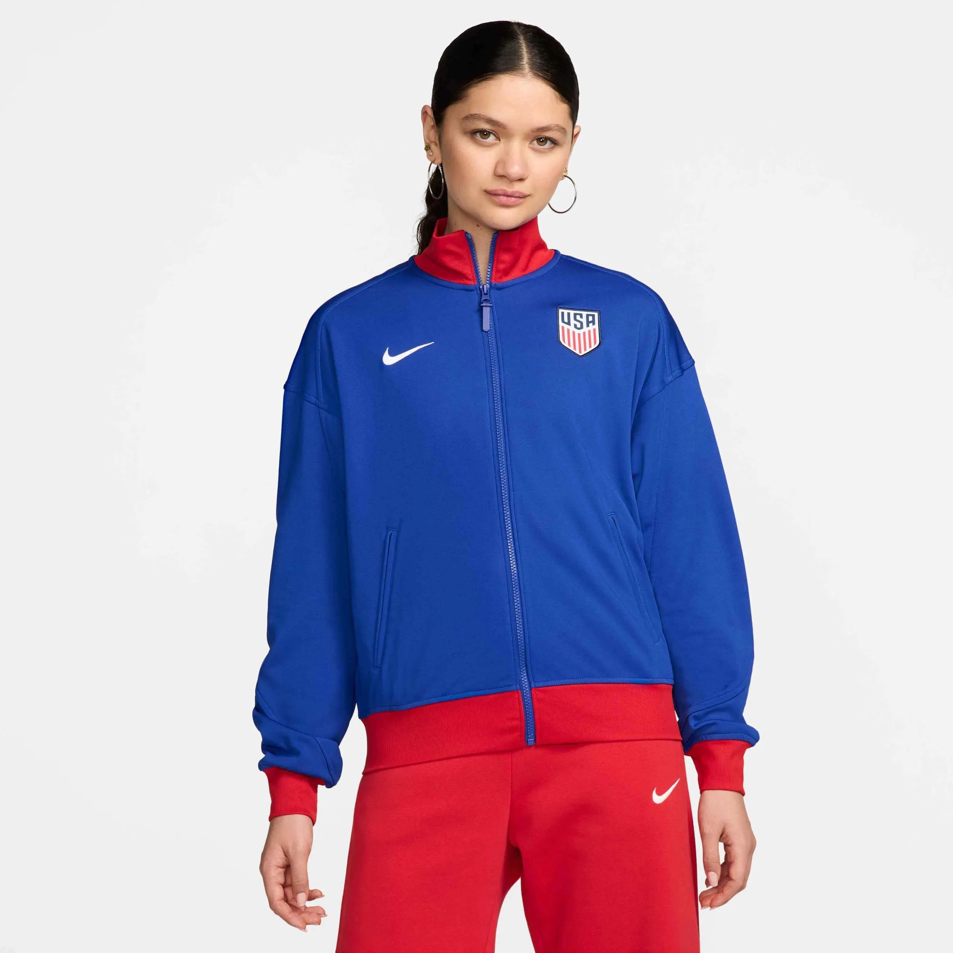 Nike 2024-25 USA Women's Dri-Fit Anthem Jacket Fleece Fabric Down Fabric Feather Fabric