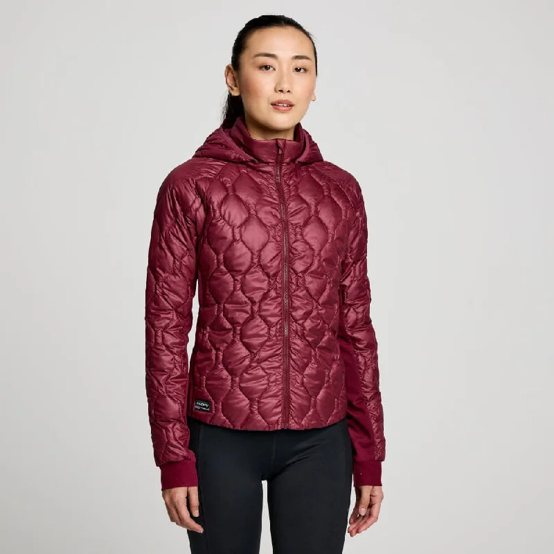 Saucony Women's Solstice Oysterpuff Jacket Insulated Jacket Fitted Jacket Loose Jacket