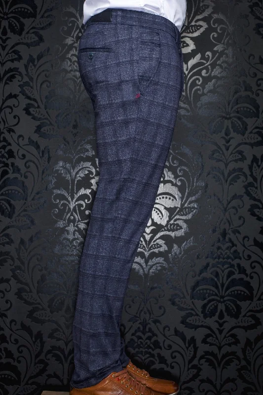 AU NOIR | Ultra Stretch Pants | Beretta Hopkins Navy Stylish Paperbag Waist Pants