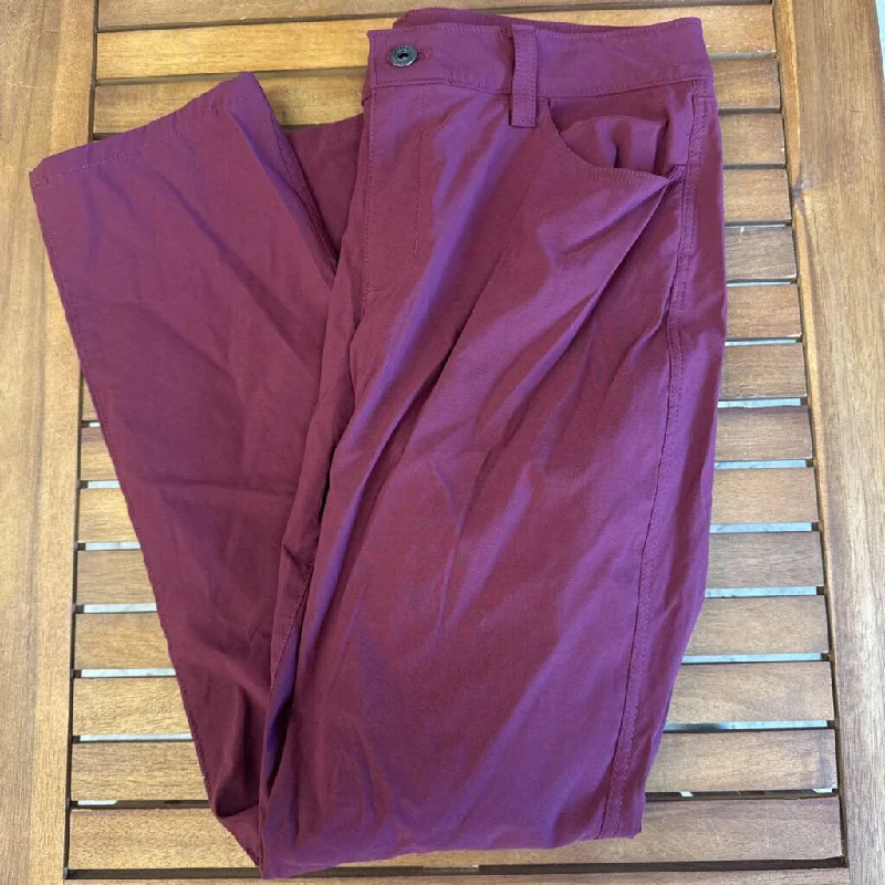 Eddie Bauer- Women's hiking pants- MSRP $125: Burgundy-women-12 Casual Track Pants