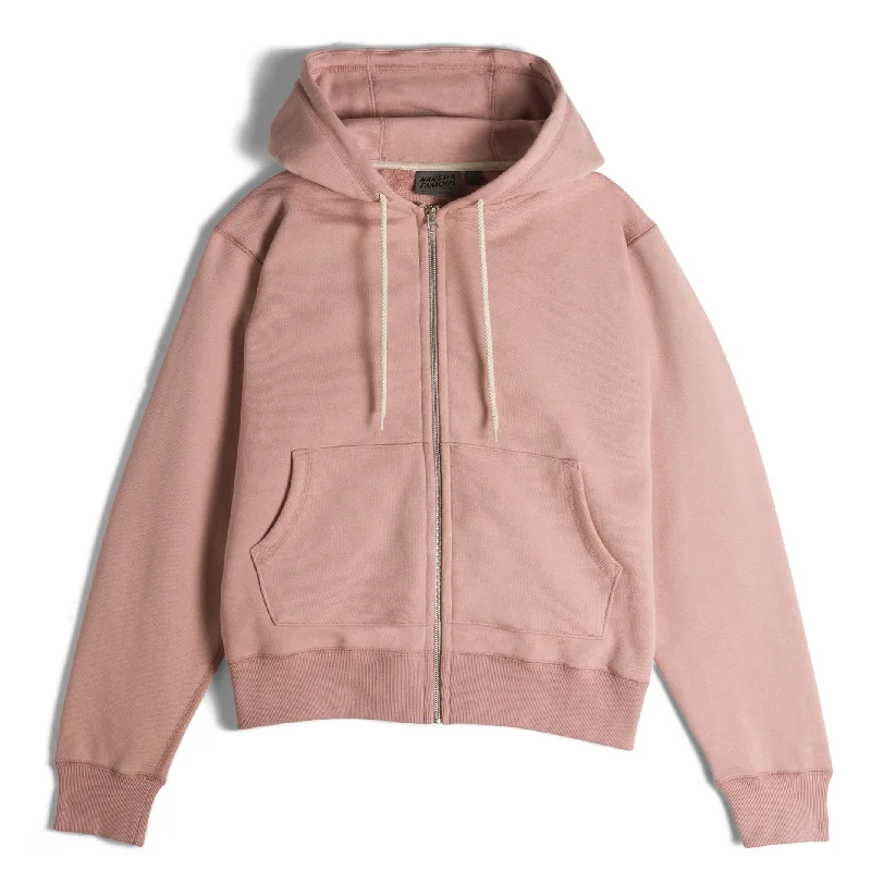 Zip Hoodie - Heavyweight Terry - Blush Graphic Hoodie Design Print