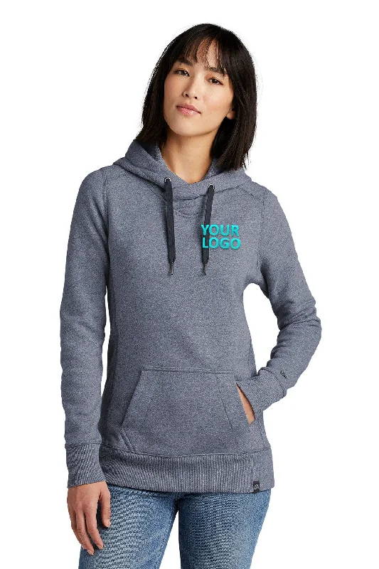 New Era Ladies French Terry Custom Hoodies, True Navy Twist Hoodie with Drop Shoulder Relaxed Streetwear