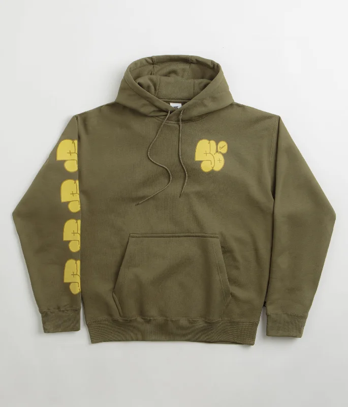 Nike SB Graff Hoodie - Medium Olive Hoodie with Belted Waist Structured Tailored